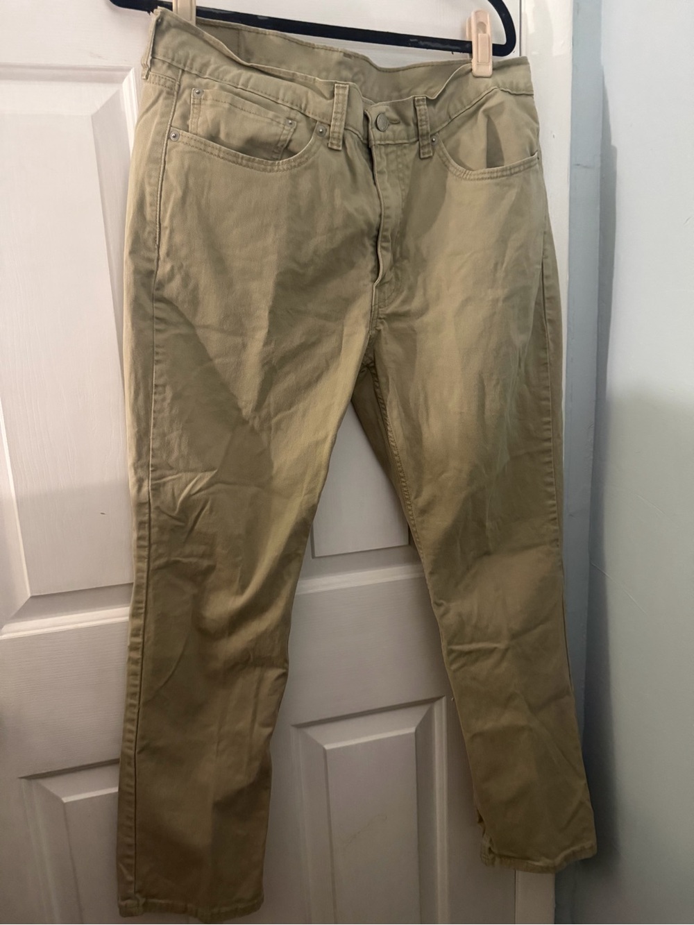 Levi’s 514 Men’s Jeans W36 L30 Straight Fit Tan Khaki 5 Pocket Denim